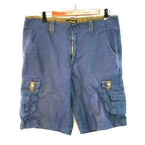 Navy and tan Cargo Shorts